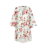 Womens Vintage Floral Loose Boho Cardigan