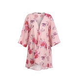 Womens Vintage Floral Loose Boho Cardigan