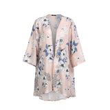 Womens Vintage Floral Loose Boho Cardigan