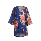 Womens Vintage Floral Loose Boho Cardigan
