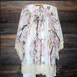 Womens Vintage Floral Loose Boho Cardigan