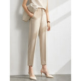 Amii Minimalism suit, blazer and high waist pants